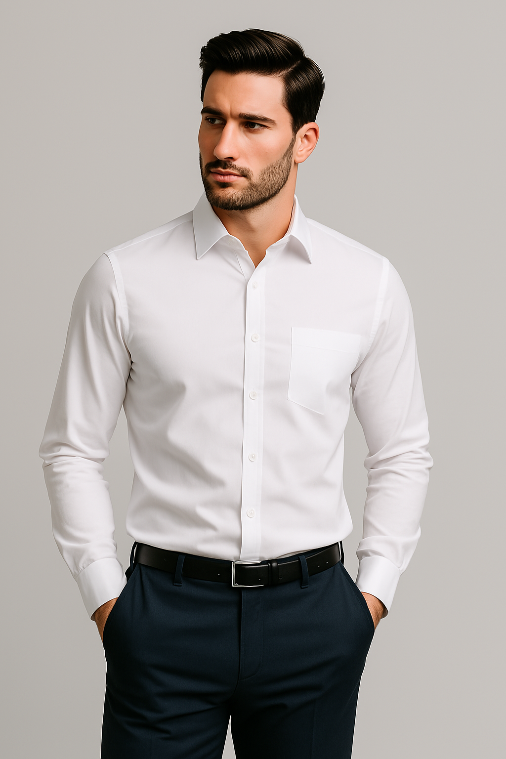 Anti-Wrinkle Business Shirt – Wrinkle-Free, No-Iron, Comfortable Fit for Professionals
