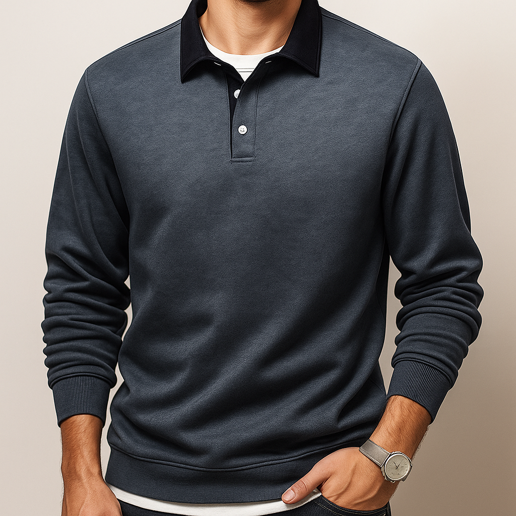 Heritage Men Lightweight Collar Sweatshirt