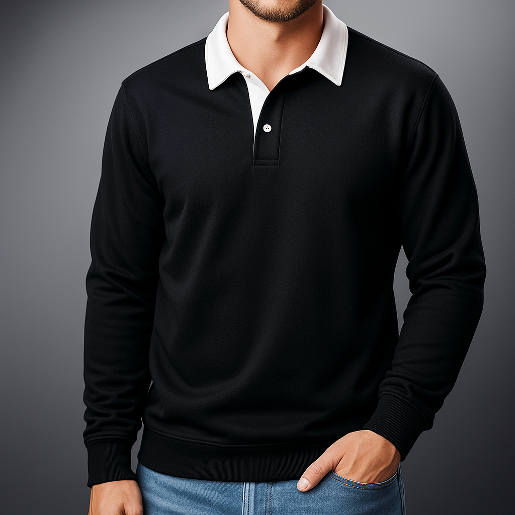 Heritage Men Lightweight Collar Sweatshirt
