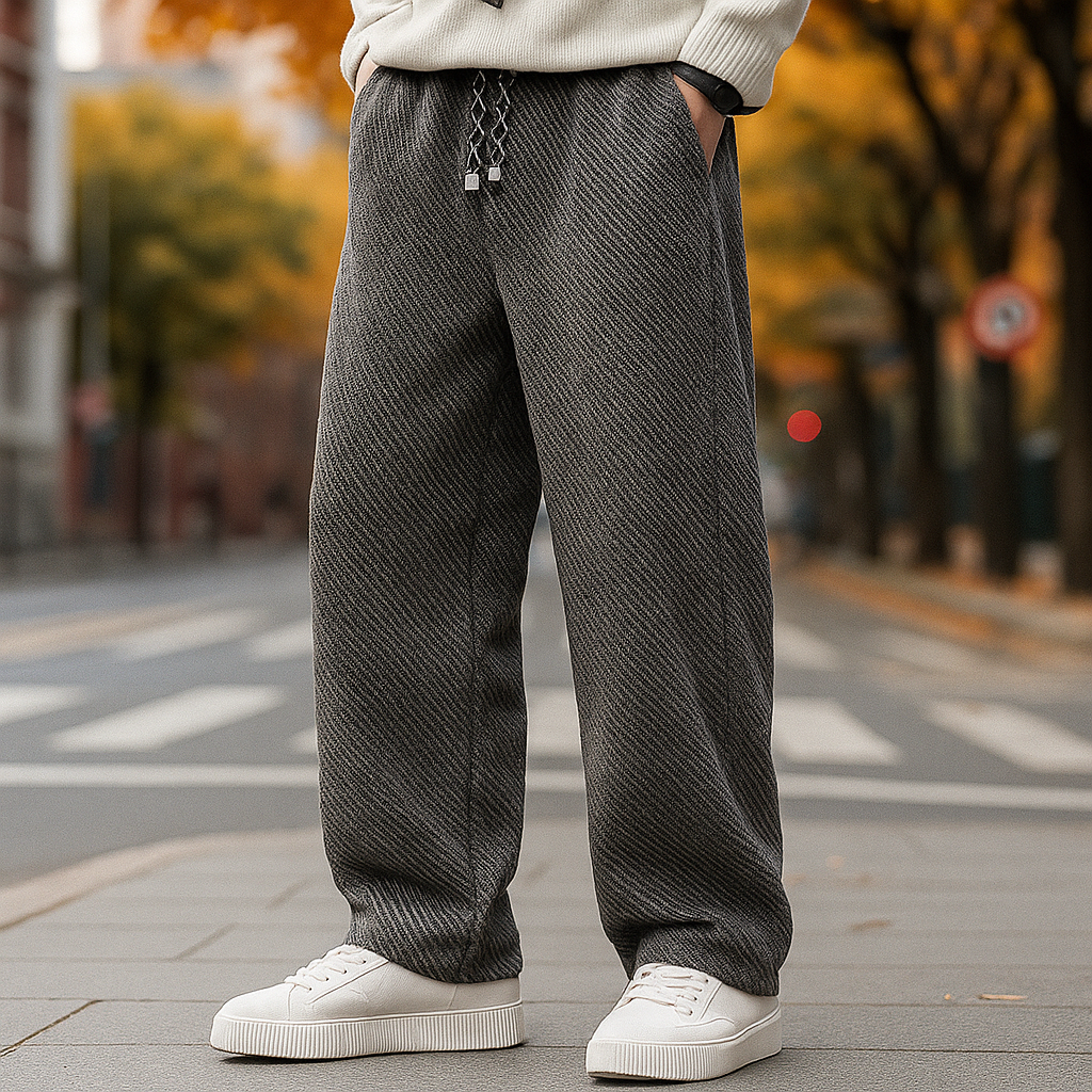 Men’s Sherpa Pants – Loose Fit Fleece-Lined Trousers