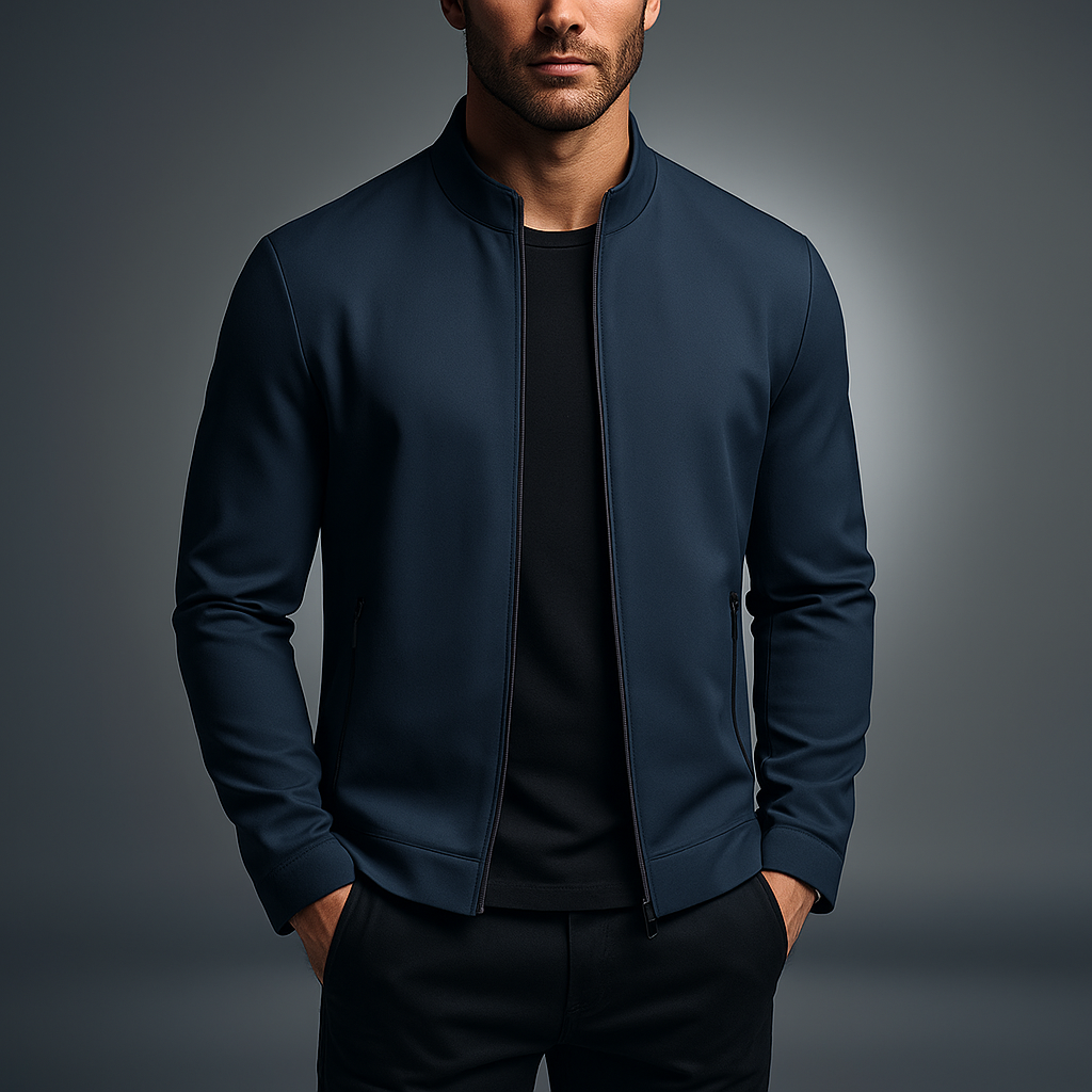 Ryden Men’s Minimal Bomber Jacket – Lightweight Modern Outerwear