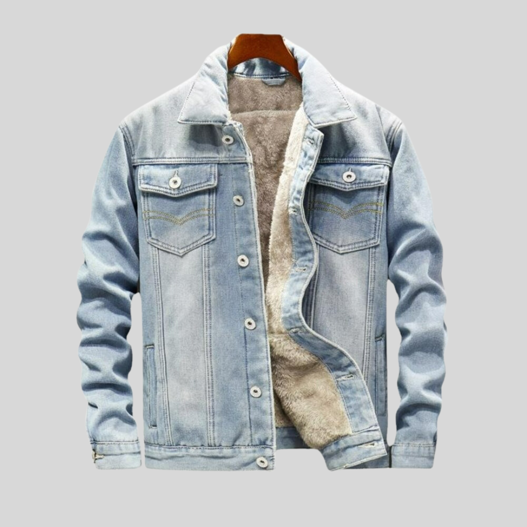 Elias Men’s Denim Jacket – Classic Denim Outerwear | Timeless Casual Layer