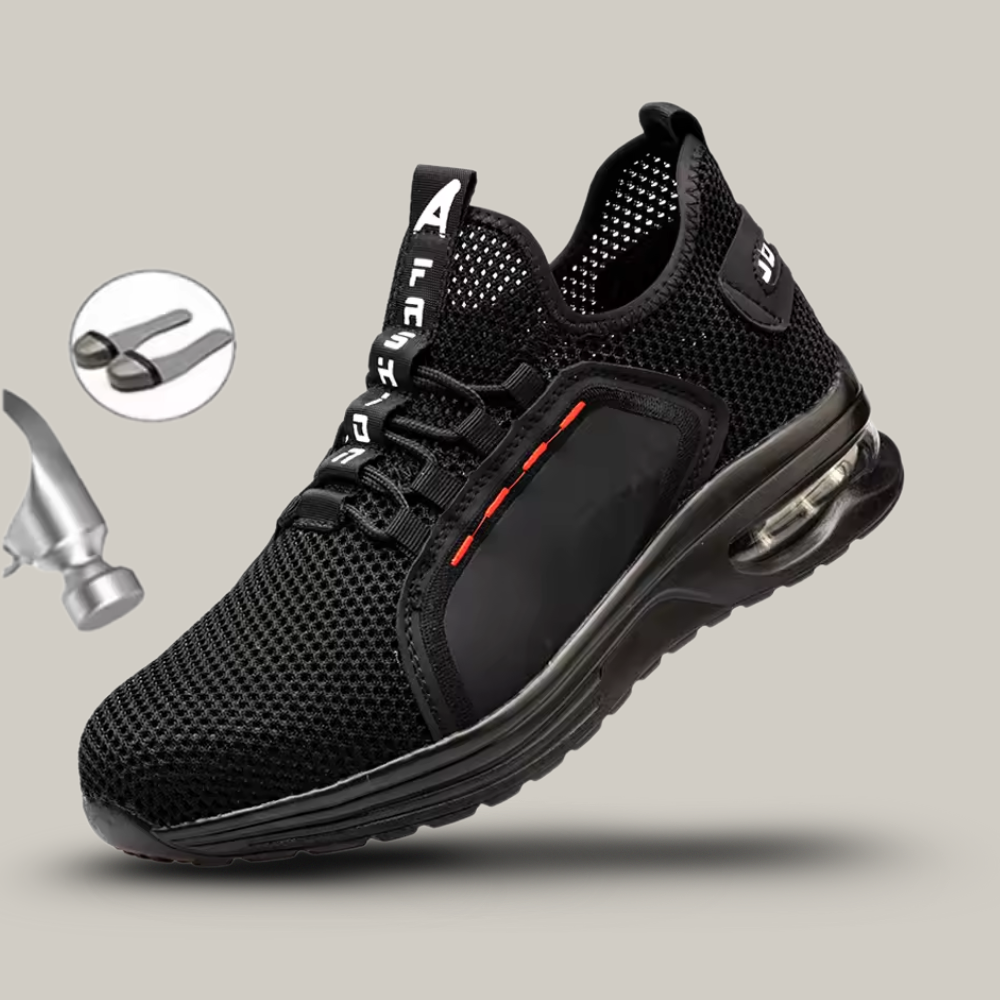 ALTER Safety Shoes – Unisex Steel Toe Work Sneakers with Slip-Resistant Sole