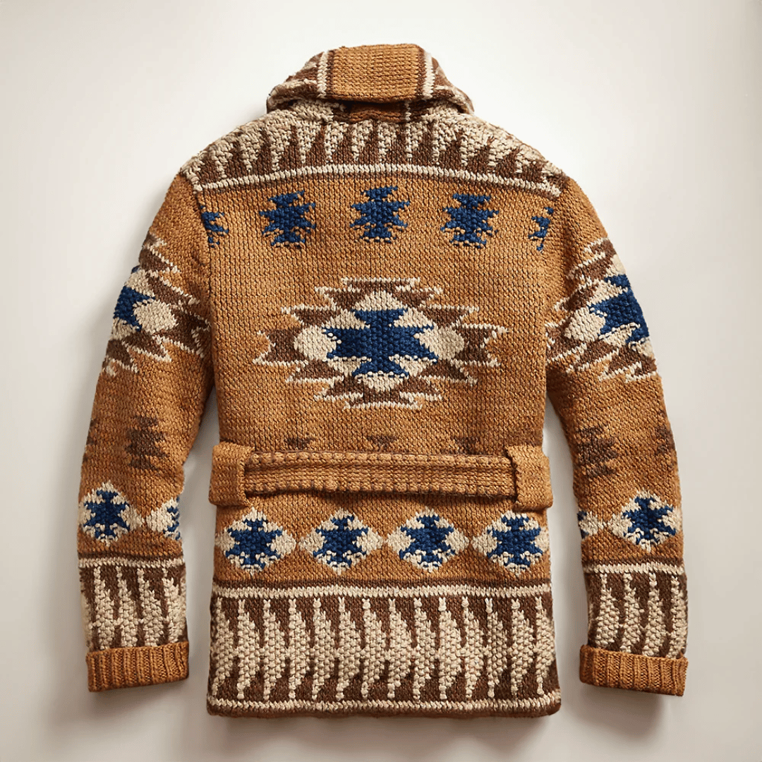 Outlaw Jacquard Cardigan – Men’s Patterned Knit Sweater