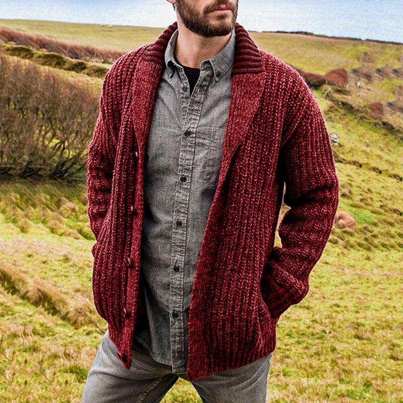 Men's Cardigan - Heavy Knit - Open Front - Comfortable and Stylish Fit