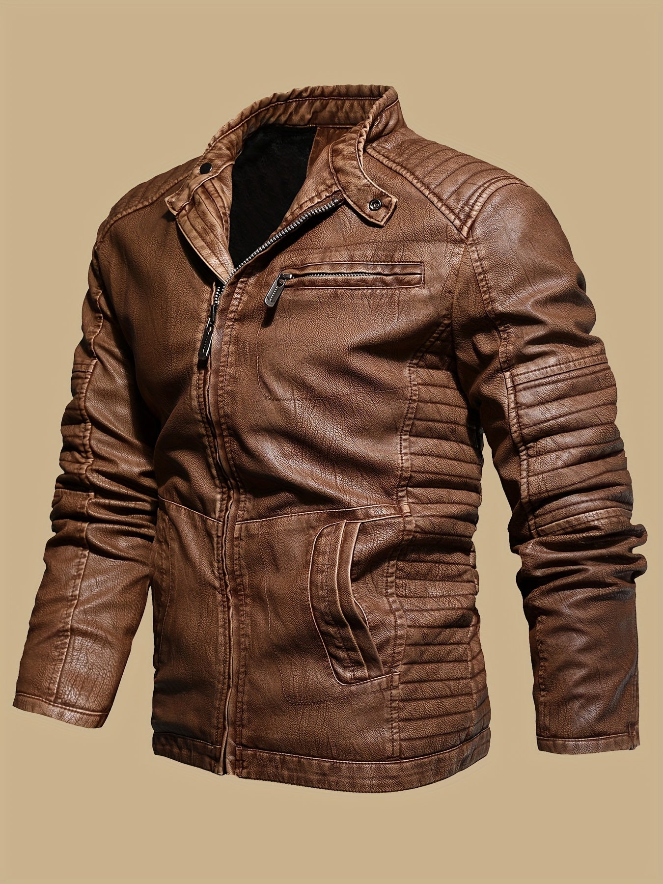 Men’s Vintage Leather Jacket – Classic Look, Modern Comfort