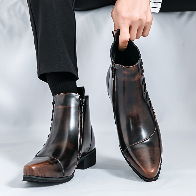 Samuel Thatcher Leather Dress Boots – Classic Men’s Formal Footwear