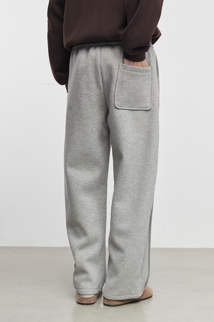 Core Cotton Men Fleece Sweatpants - Ash Gray