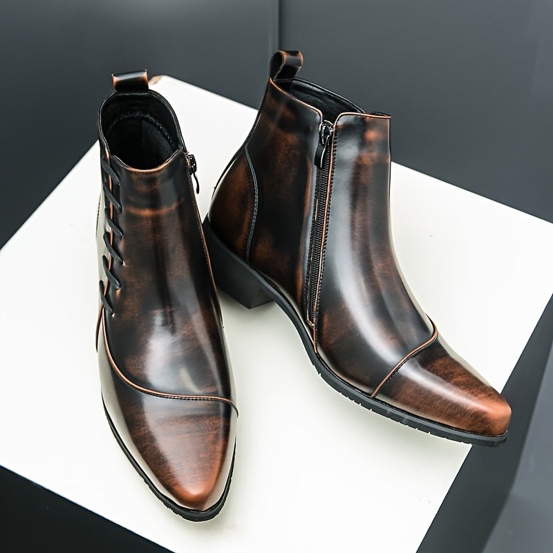 Samuel Thatcher Leather Dress Boots – Classic Men’s Formal Footwear