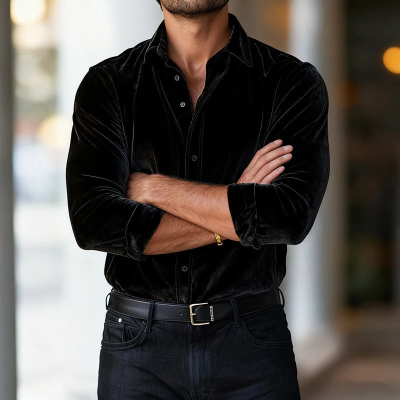 Vellano Men’s Button-Up Shirt – Clean Classic Design