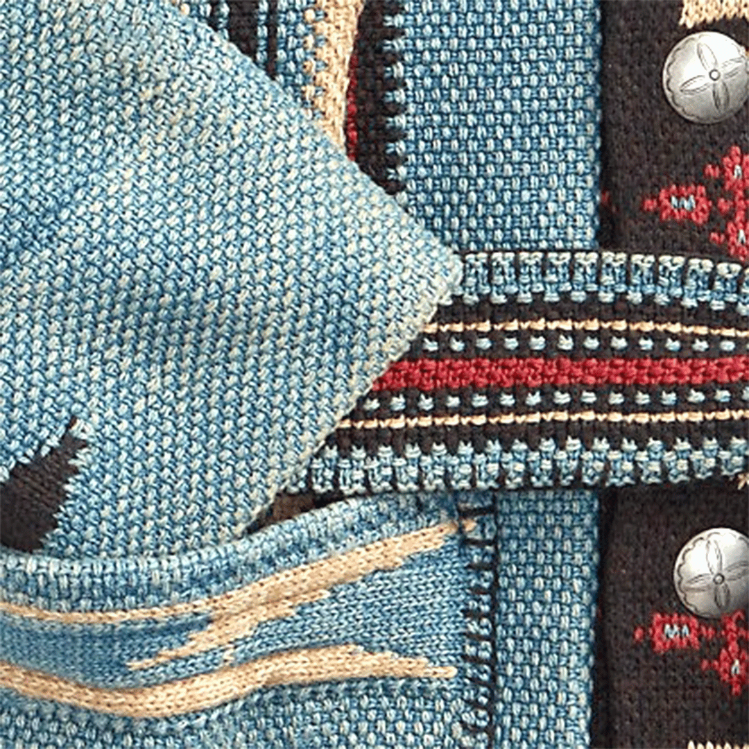 Rustler Men’s Heritage Wool Cardigan – Classic Button-Up Knit