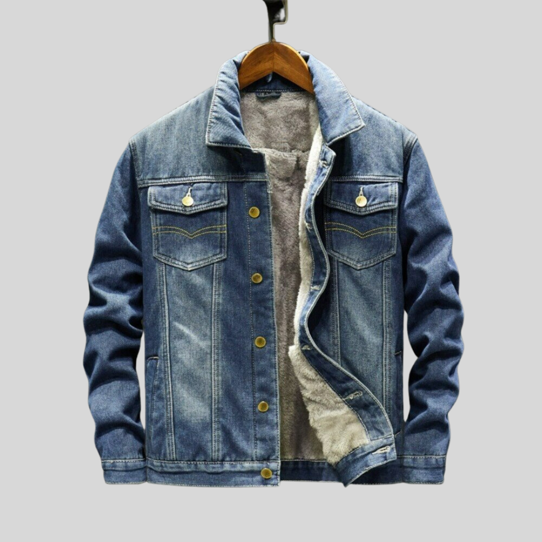 Elias Men’s Denim Jacket – Classic Denim Outerwear | Timeless Casual Layer