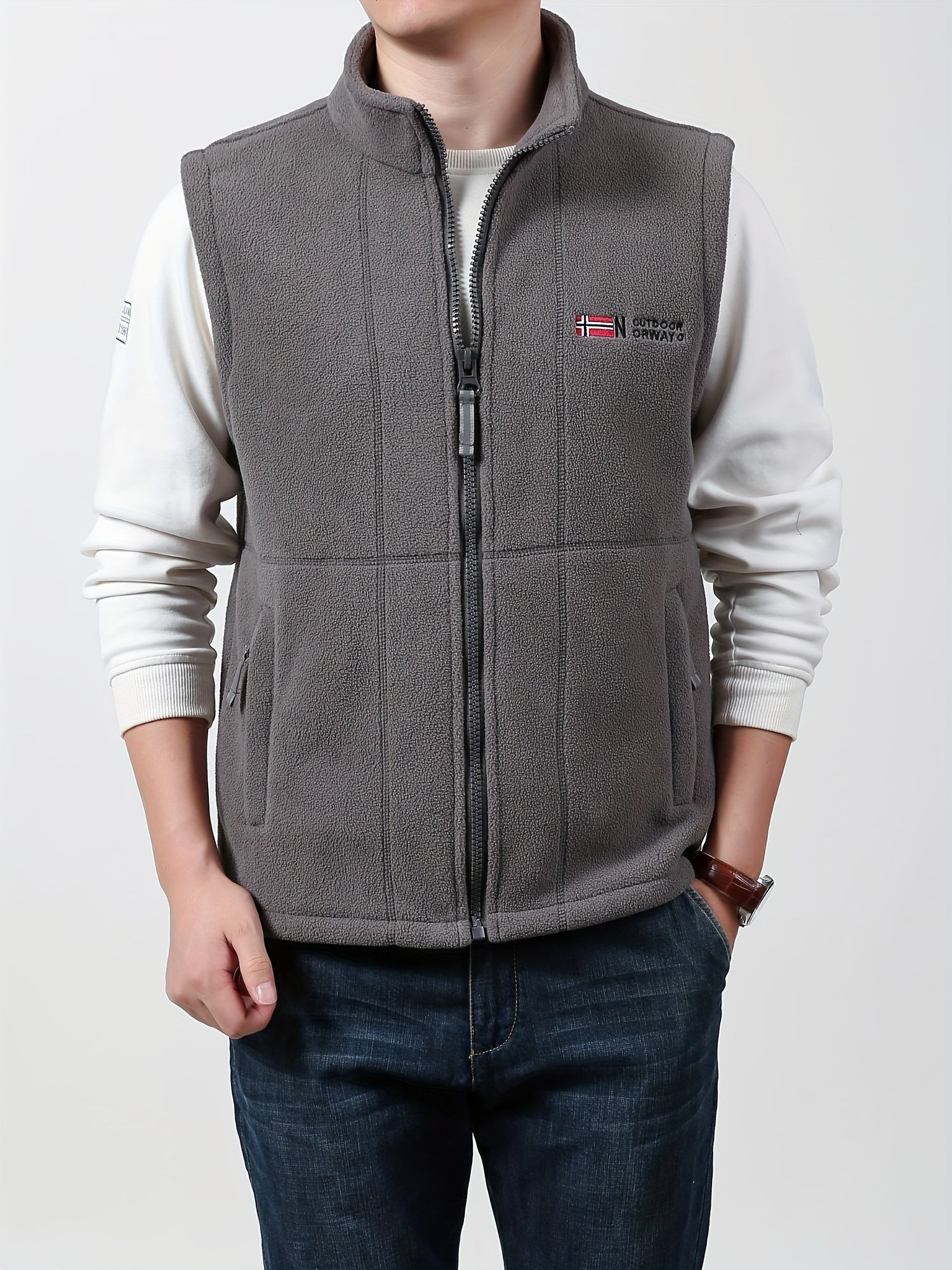 Men’s Norway Fleece Bodywarmer Vest – Lightweight Insulated Gilet