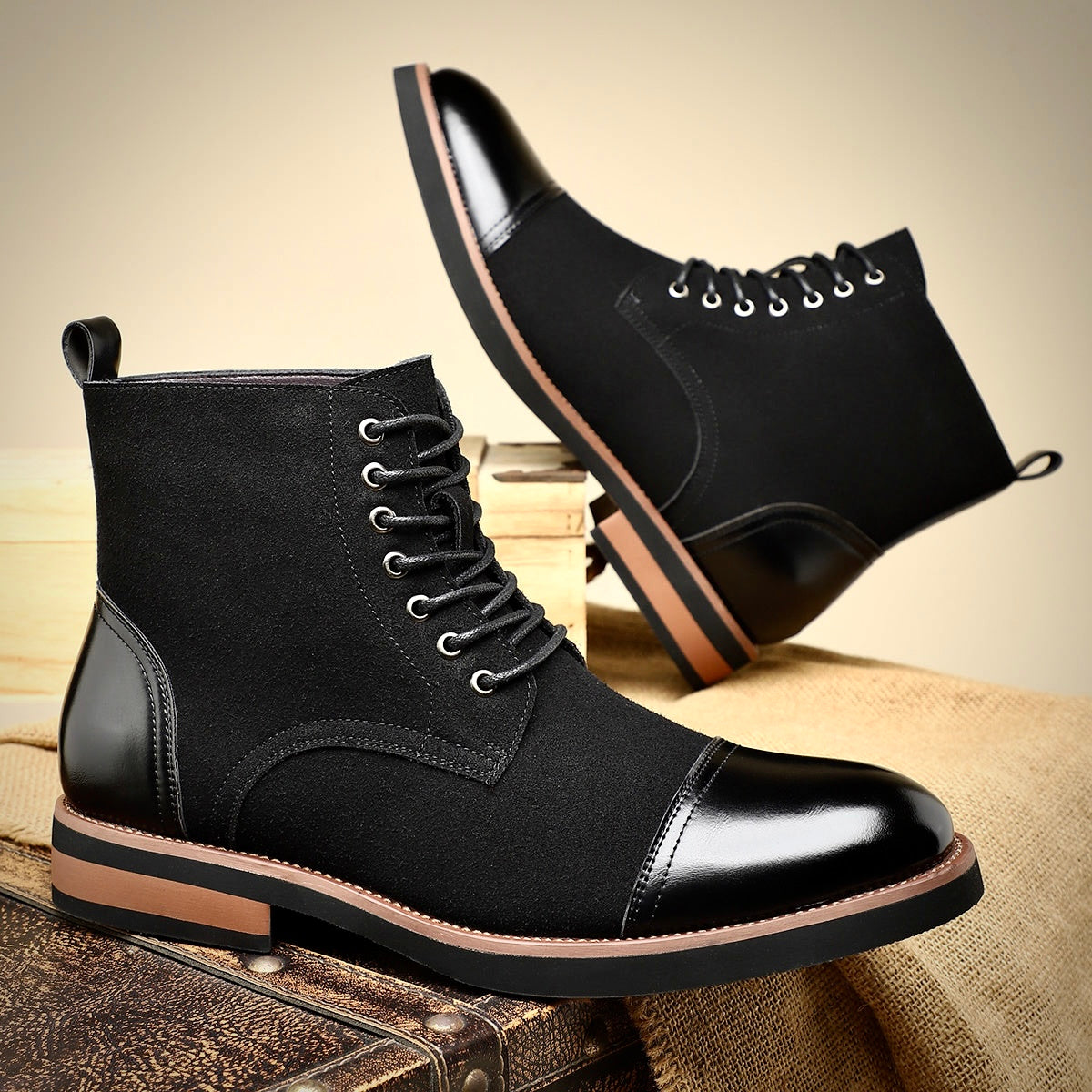 Oliver Ashford Oxford Leather Boots – Classic Men’s Dress Boots
