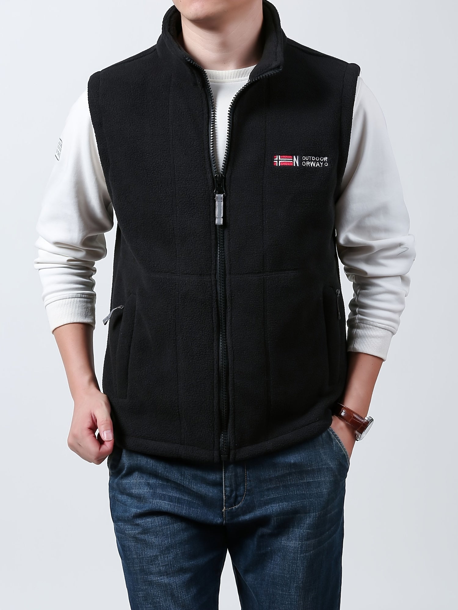 Men’s Norway Fleece Bodywarmer Vest – Lightweight Insulated Gilet