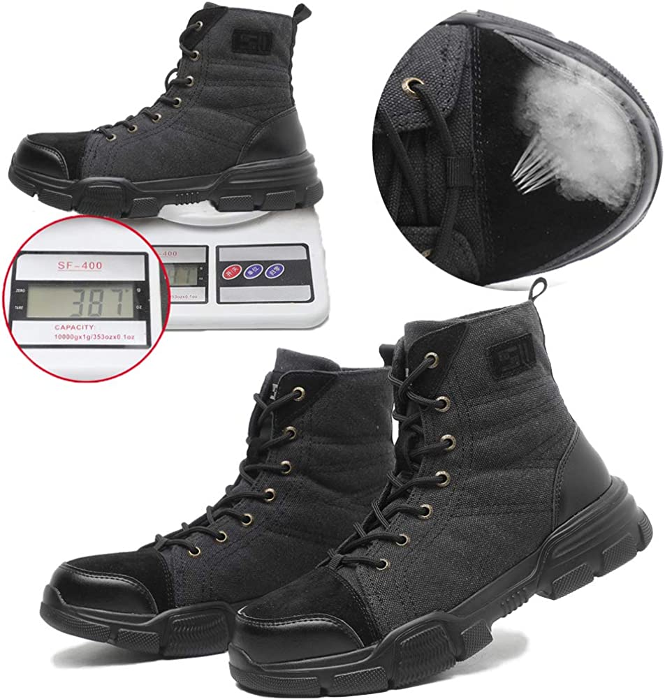 Men’s Steel Toe Military Safety Boots – Durable Work & Tactical Footwear | Anti-Slip Protection