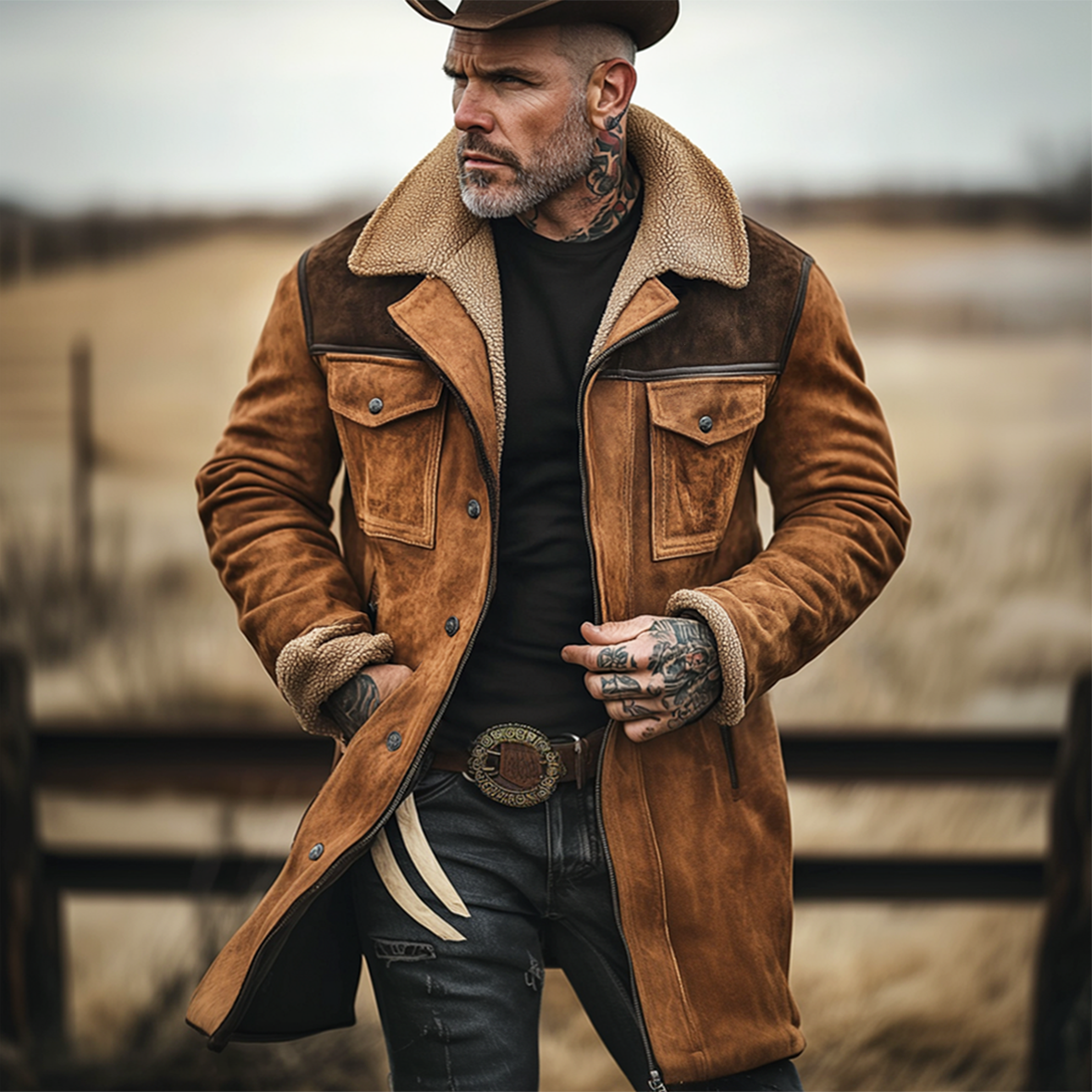 Vintage Outdoor Coat – Men’s Multi-Pocket Field Jacket | Rugged Heritage Style