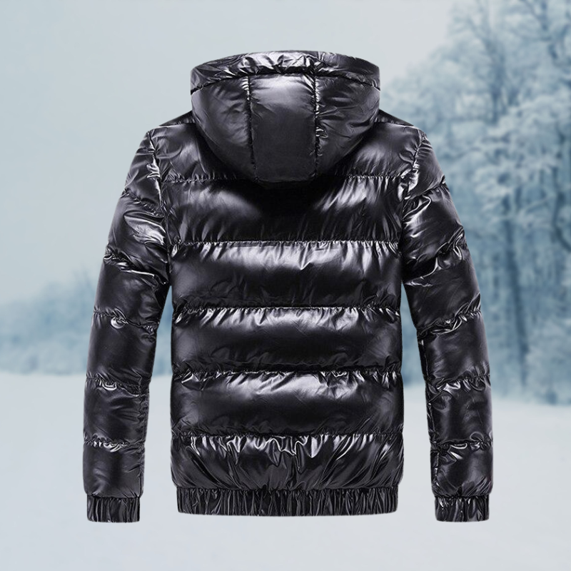 Windproof Men’s Puffer Jacket – Quilted Insulated Shell