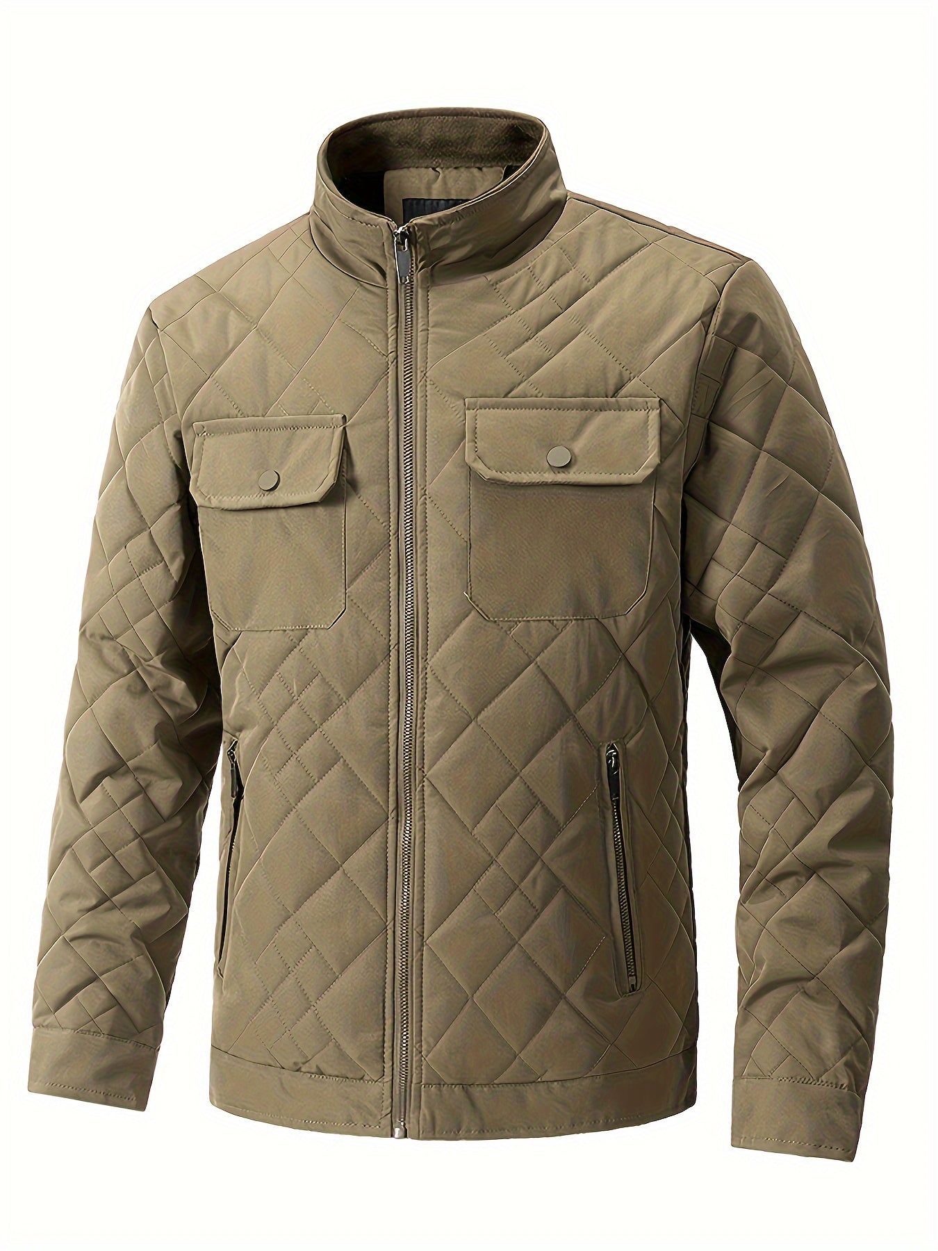 Men’s Full-Zip Outdoor Jacket – Heavy-Duty Warmth for Cold Weather Adventures