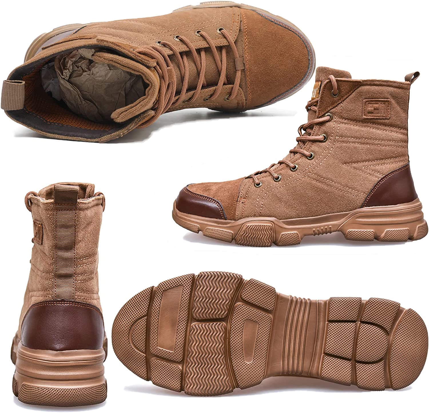 Men’s Steel Toe Military Safety Boots – Durable Work & Tactical Footwear | Anti-Slip Protection