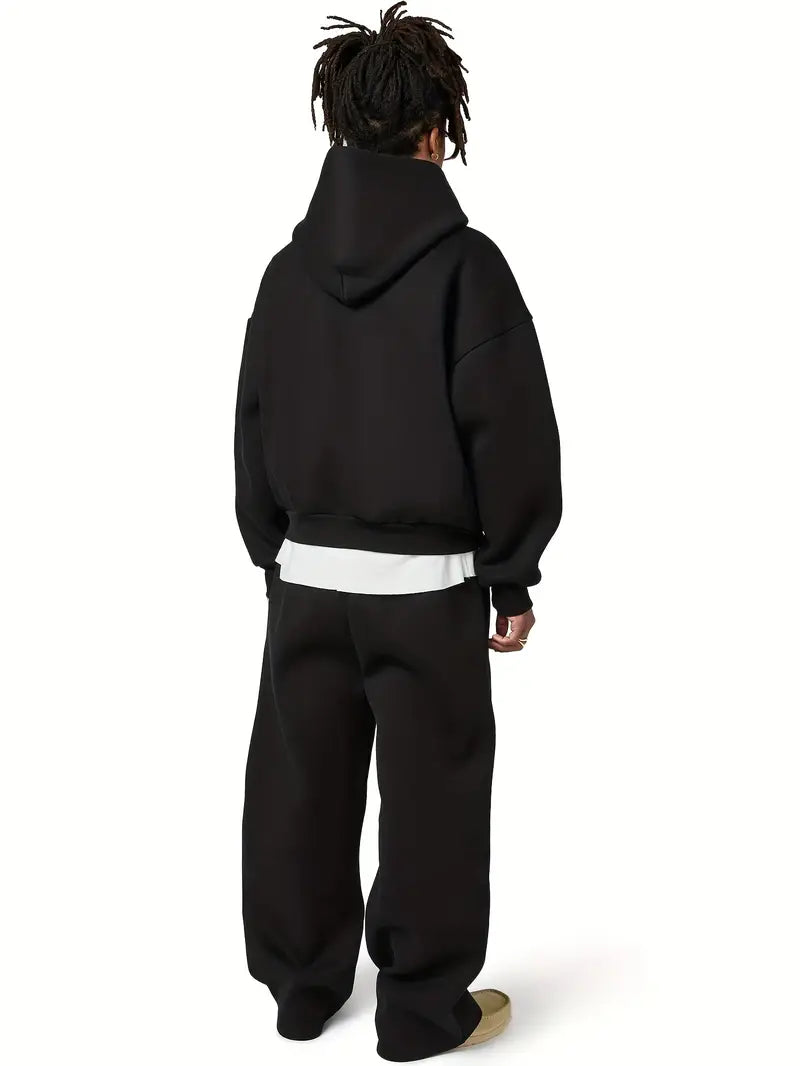 Oversized Two-Piece Tracksuit Set for Men- Dasfirin