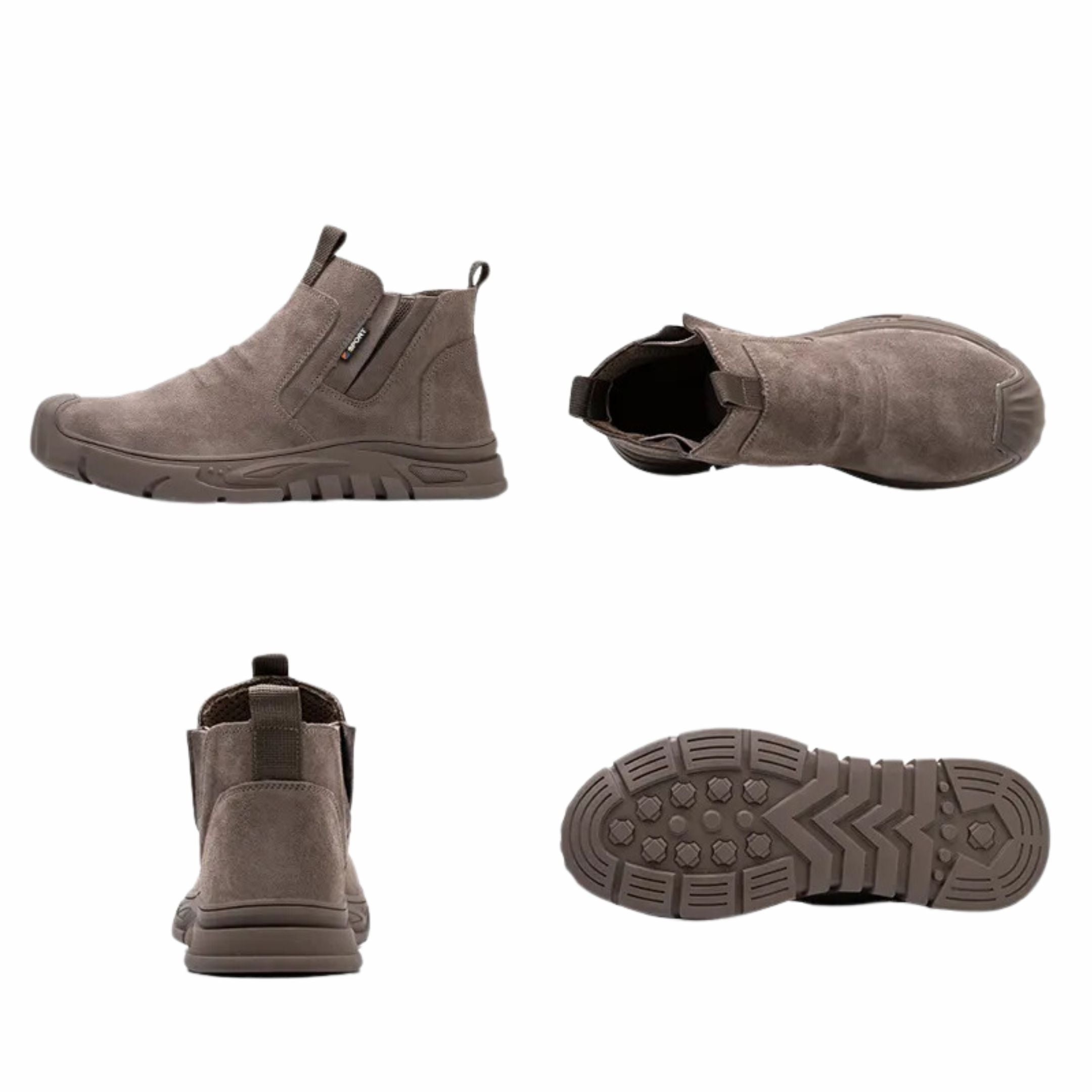 Men’s Steel Toe Work Boots – Durable Safety Boots with Slip-Resistant Sole