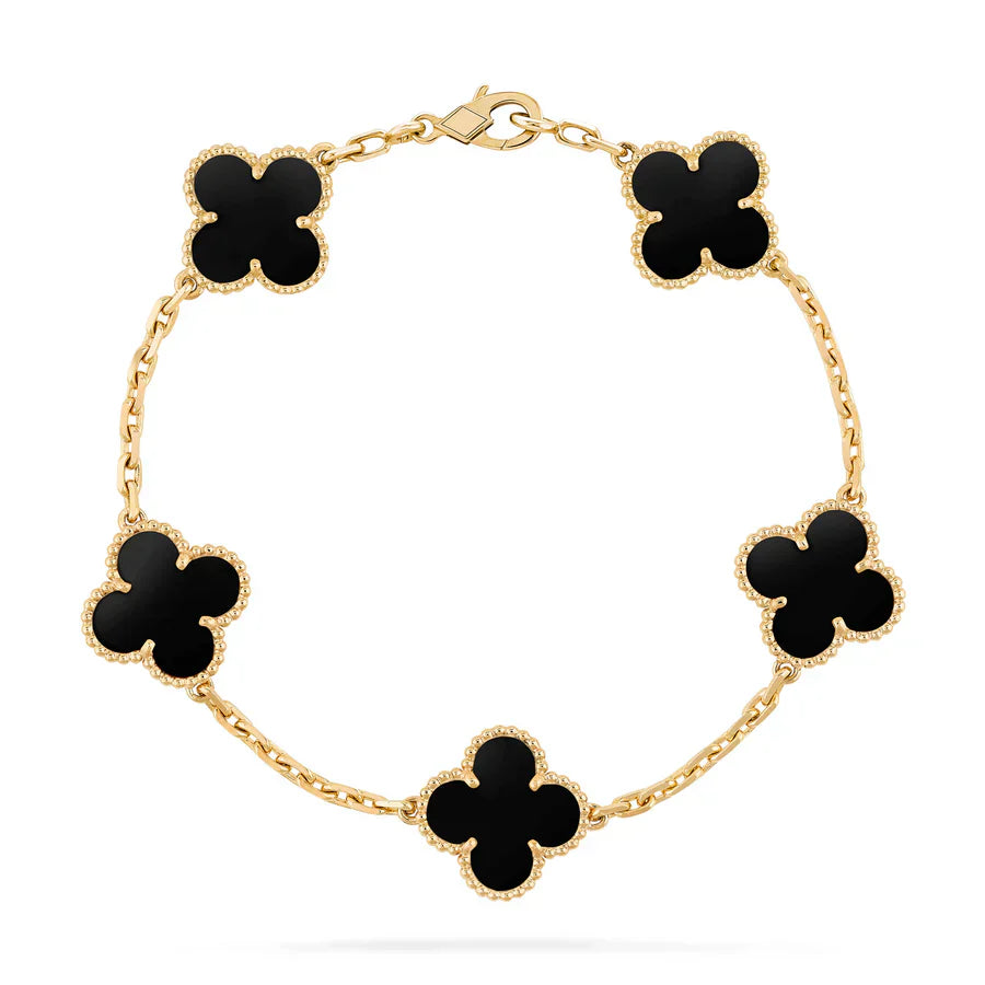 Abby - 18k Gold-Plated Clover Leaf Bracelet