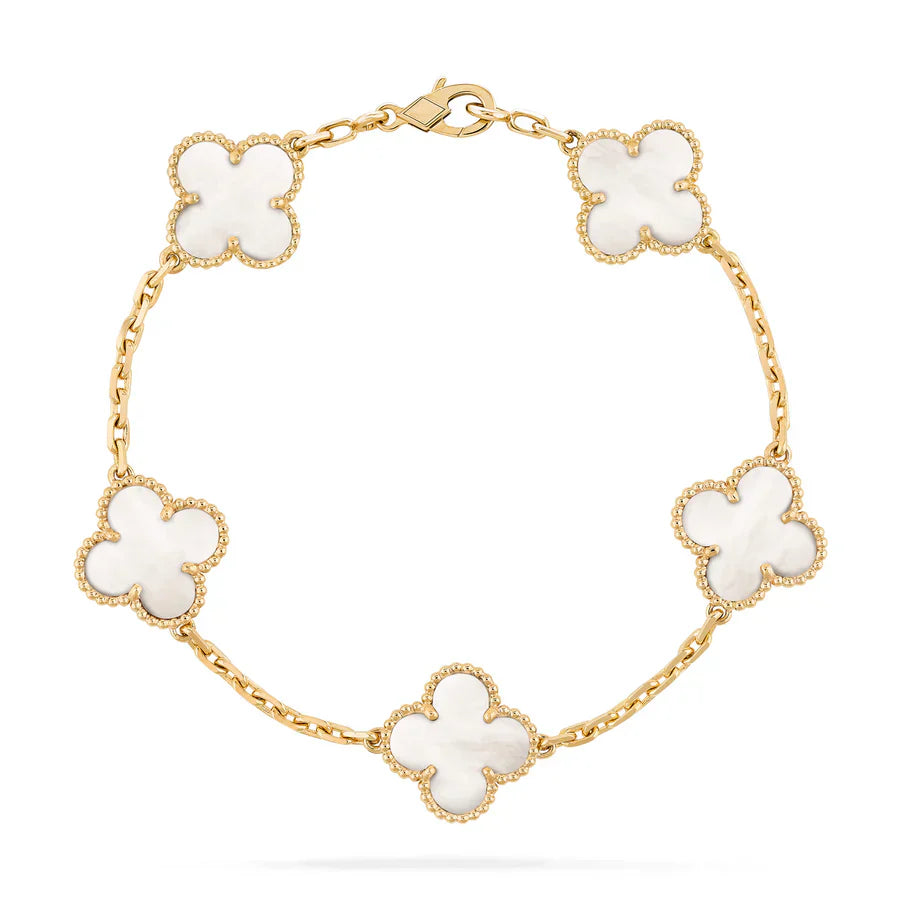 Abby - 18k Gold-Plated Clover Leaf Bracelet