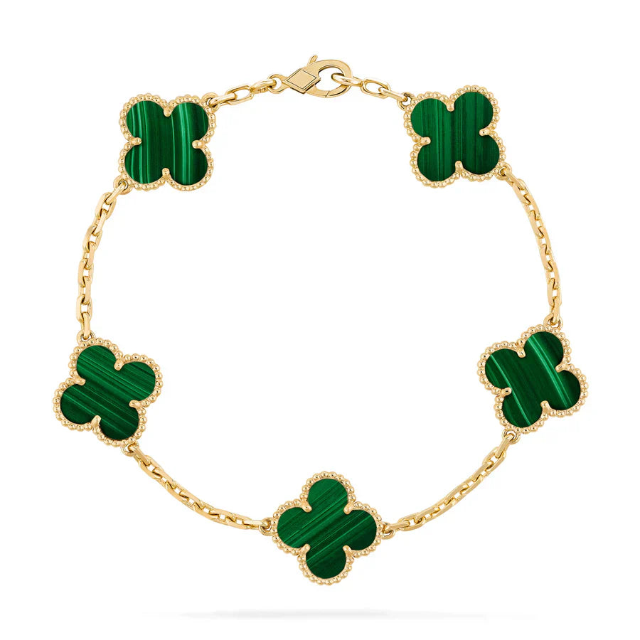 Abby - 18k Gold-Plated Clover Leaf Bracelet