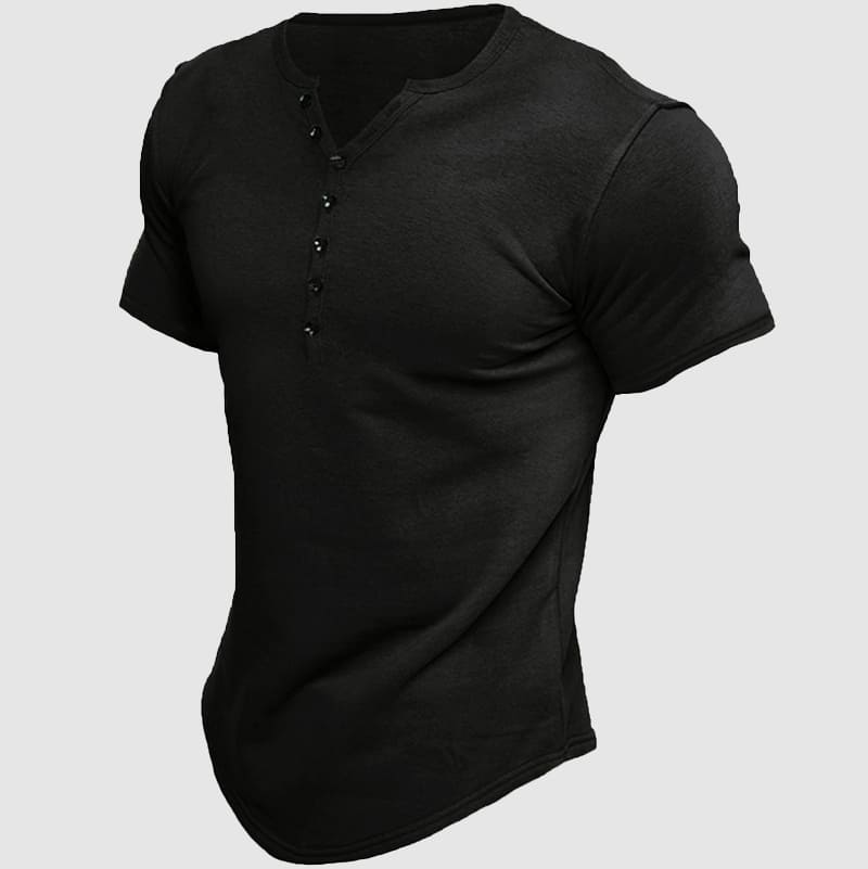 Boss Henley Short Sleeve Shirt Elegant