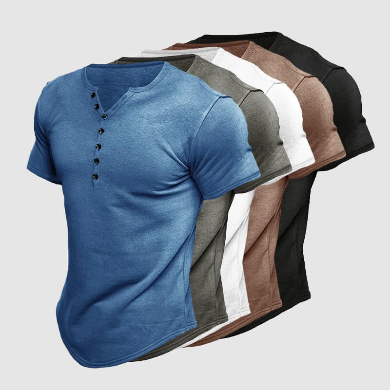 Boss Henley Short Sleeve Shirt Elegant