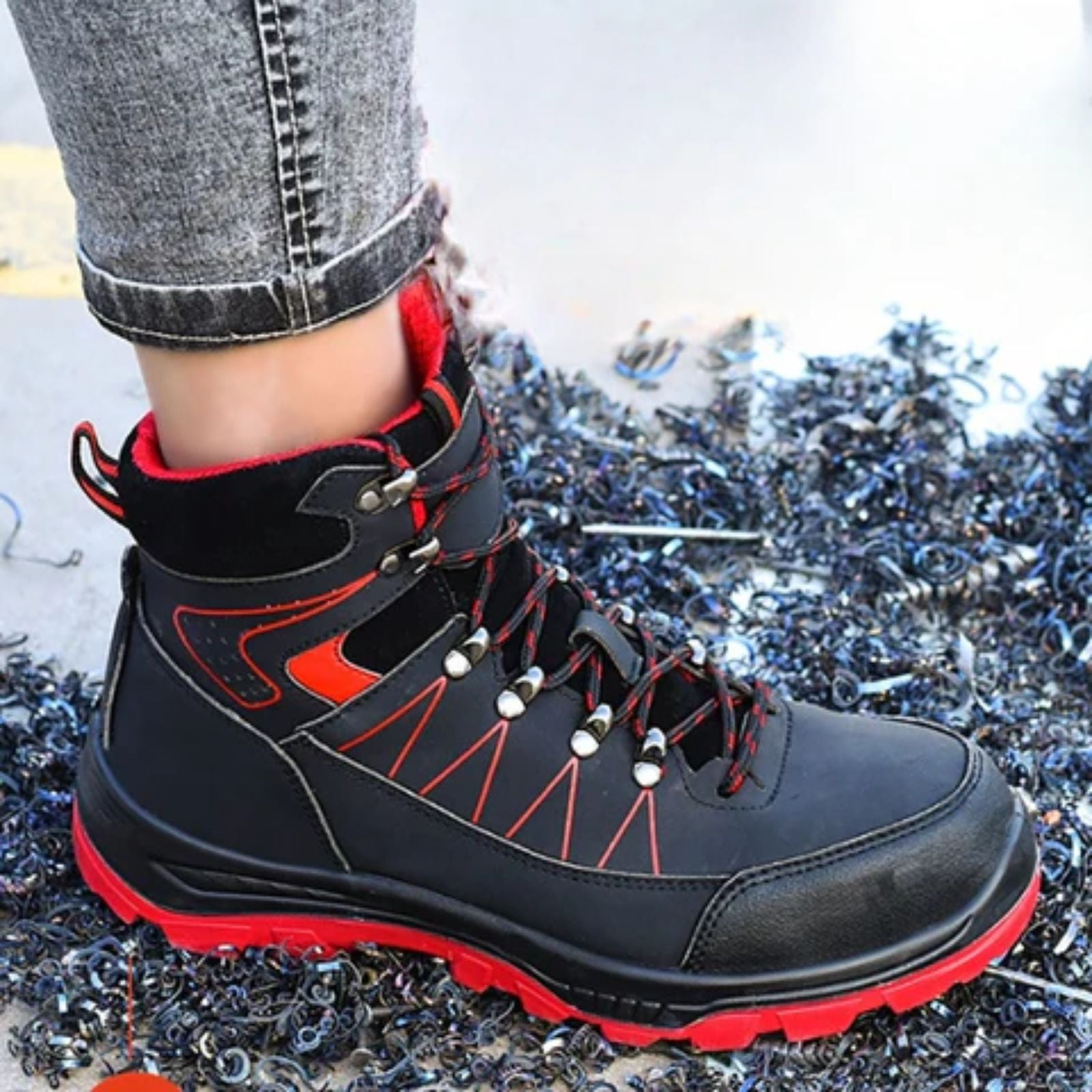 Tucson Waterproof Safety Boots – Men’s Steel Toe Work Boots with Slip-Resistant Sole