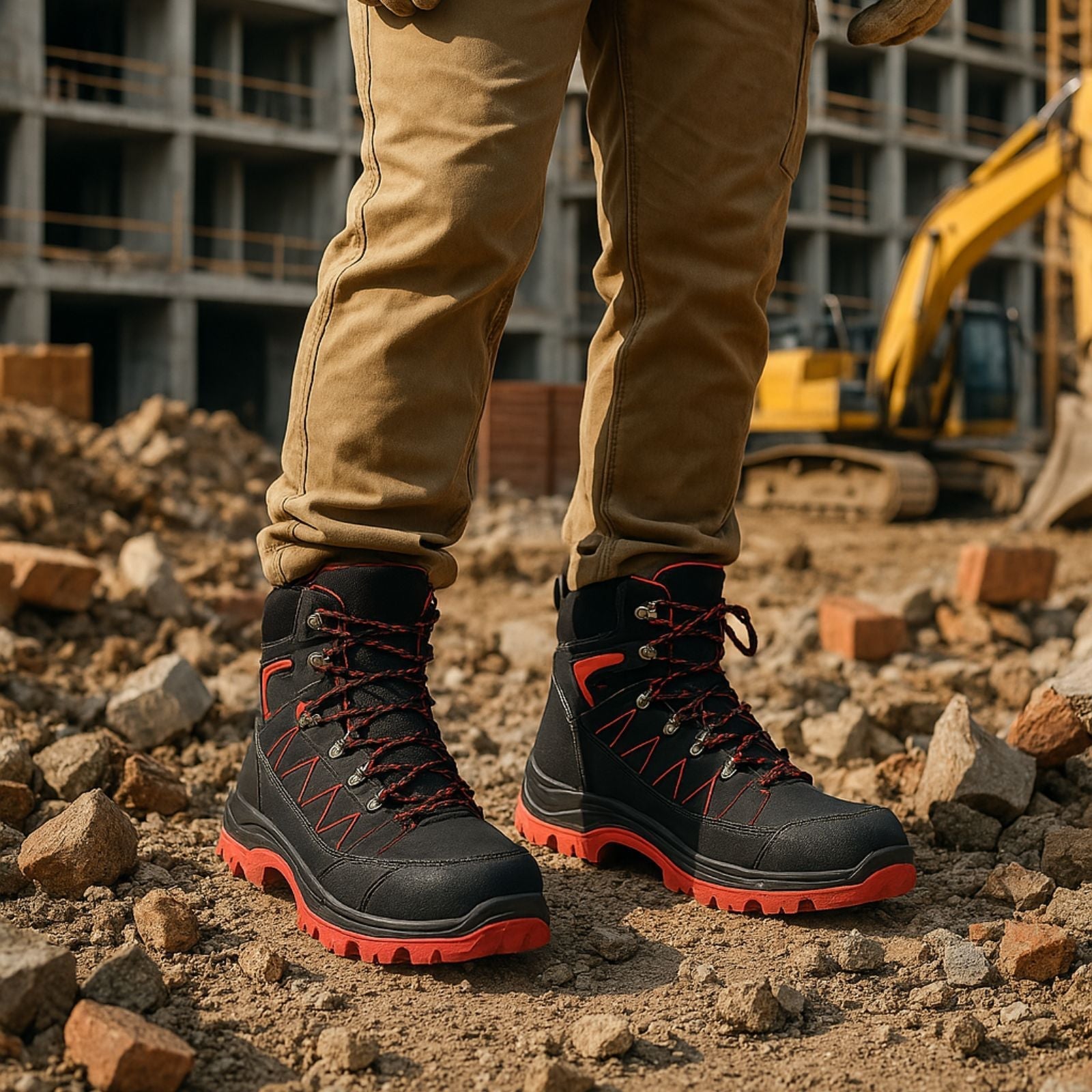 Tucson Waterproof Safety Boots – Men’s Steel Toe Work Boots with Slip-Resistant Sole