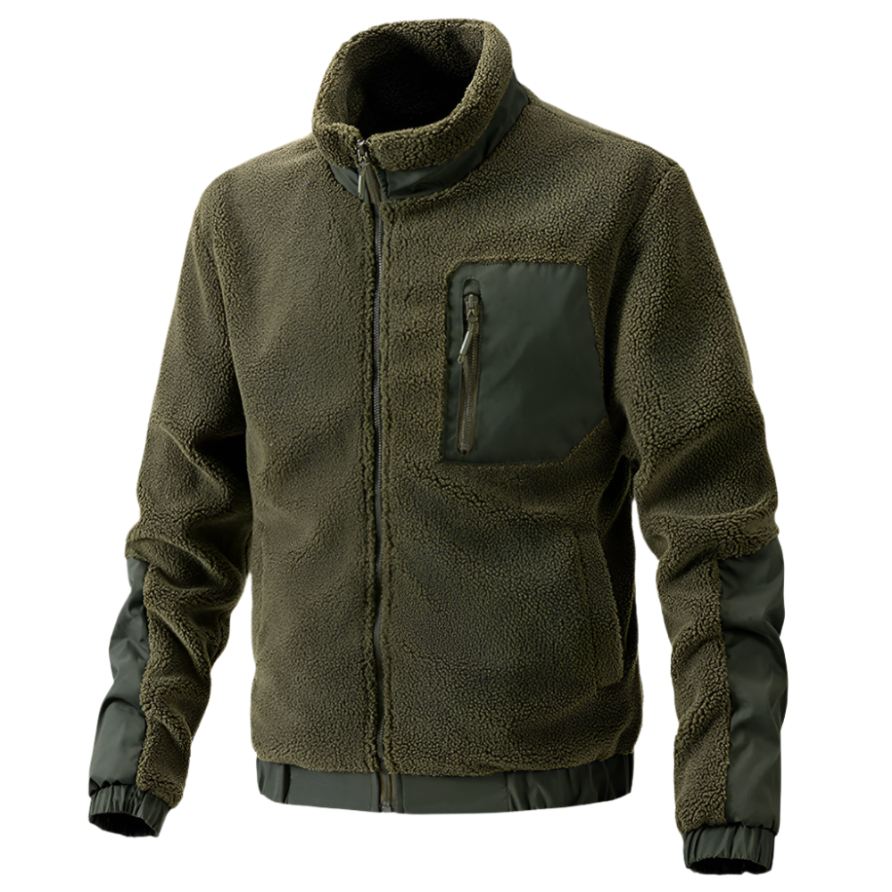 Men’s Outdoor Fleece Zipper Jacket – Zip-Up