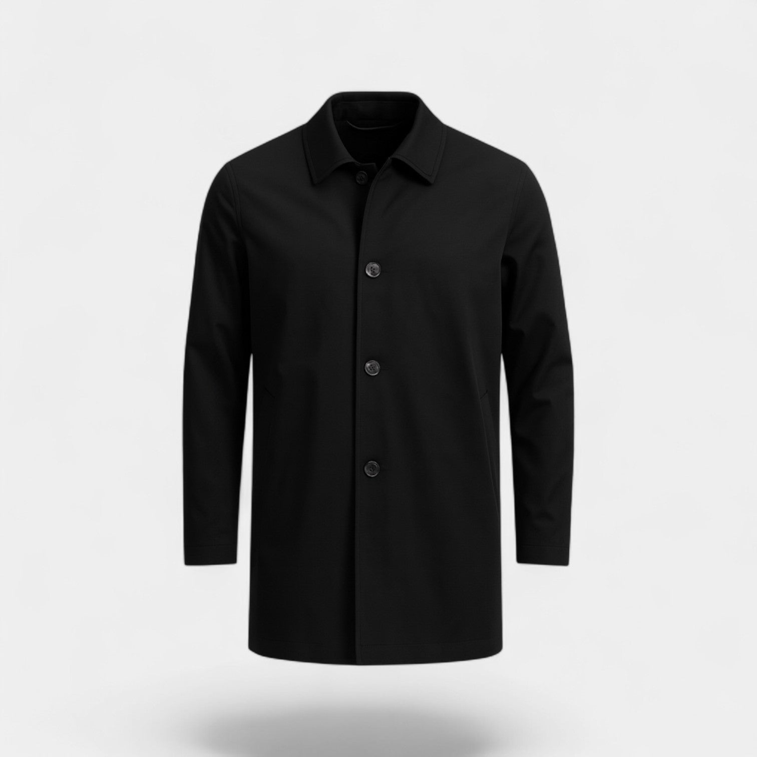Riche | Men’s Mid-Length Trench Coat – Lightweight Formal Overcoat