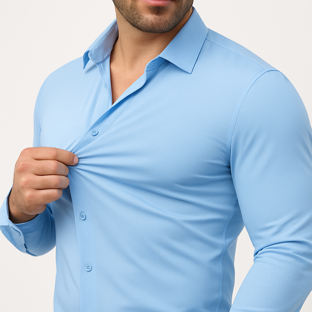 The Stretch Dress Shirt – Men’s Flexible Button-Up
