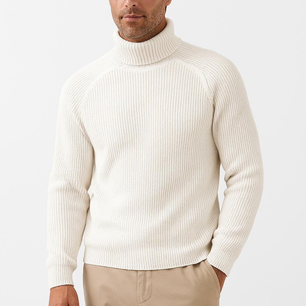 Men’s Cashmere Turtleneck Sweater – Timeless Luxury & Exceptional Softness