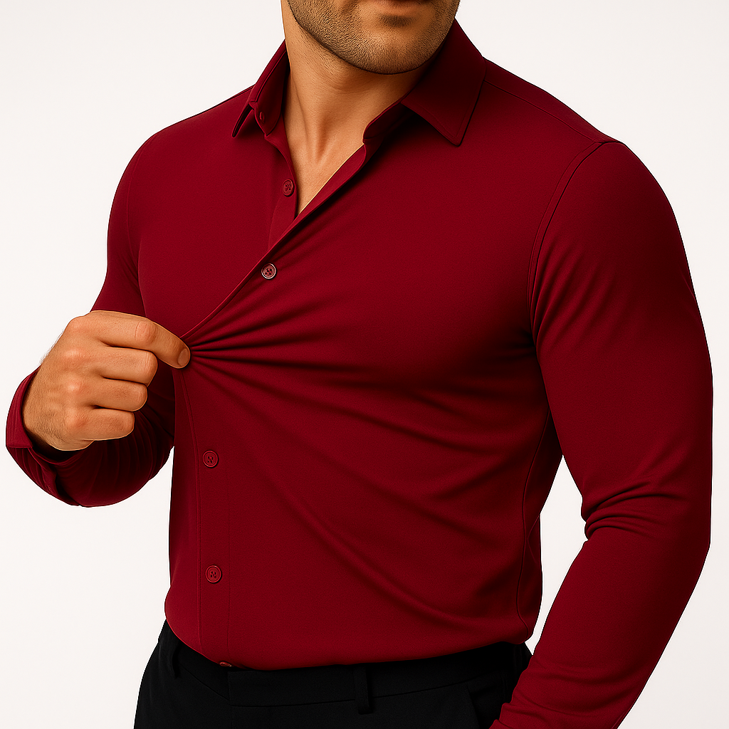 The Stretch Dress Shirt – Men’s Flexible Button-Up