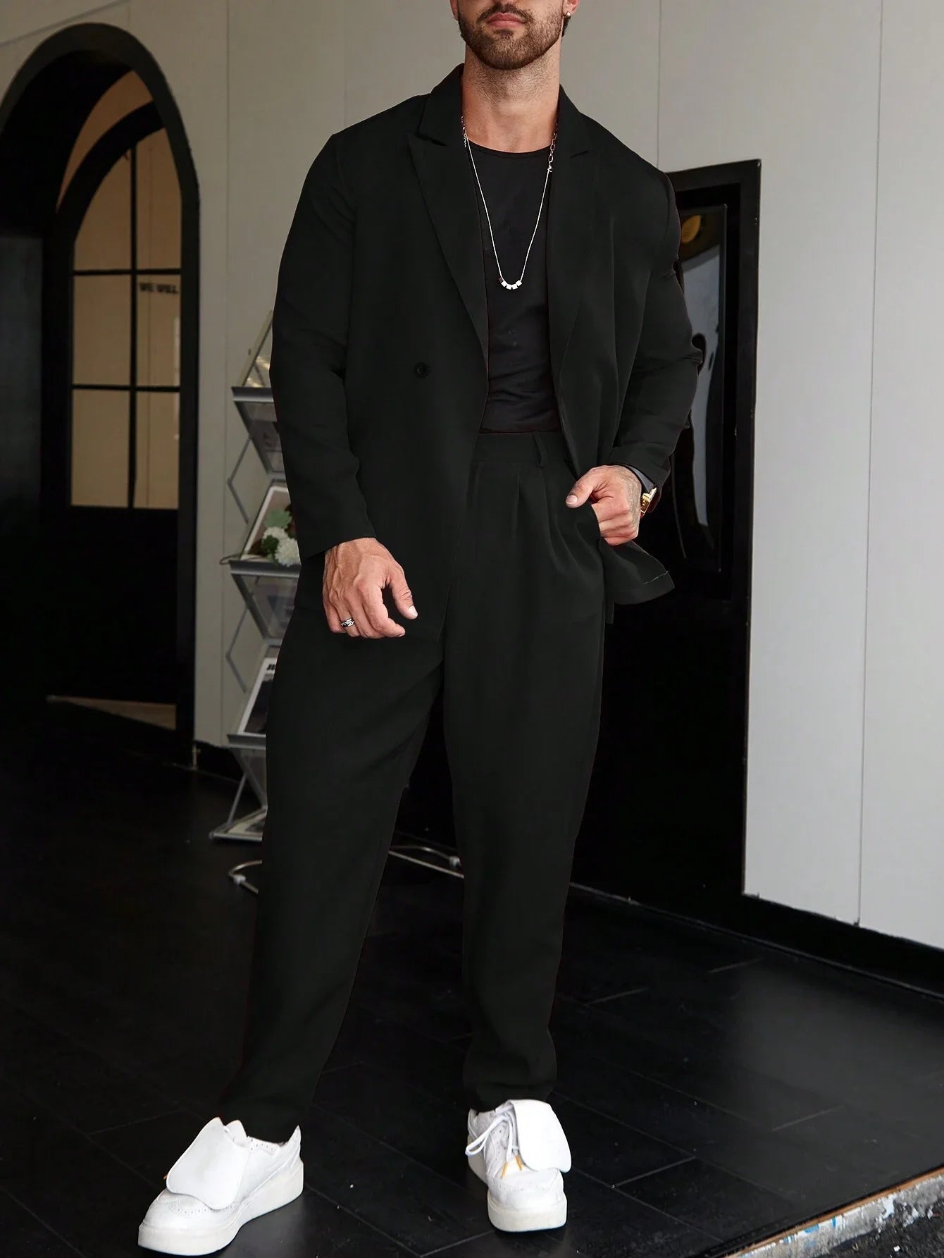 Nivaro | Men’s Two-Piece Blazer and Trousers Set