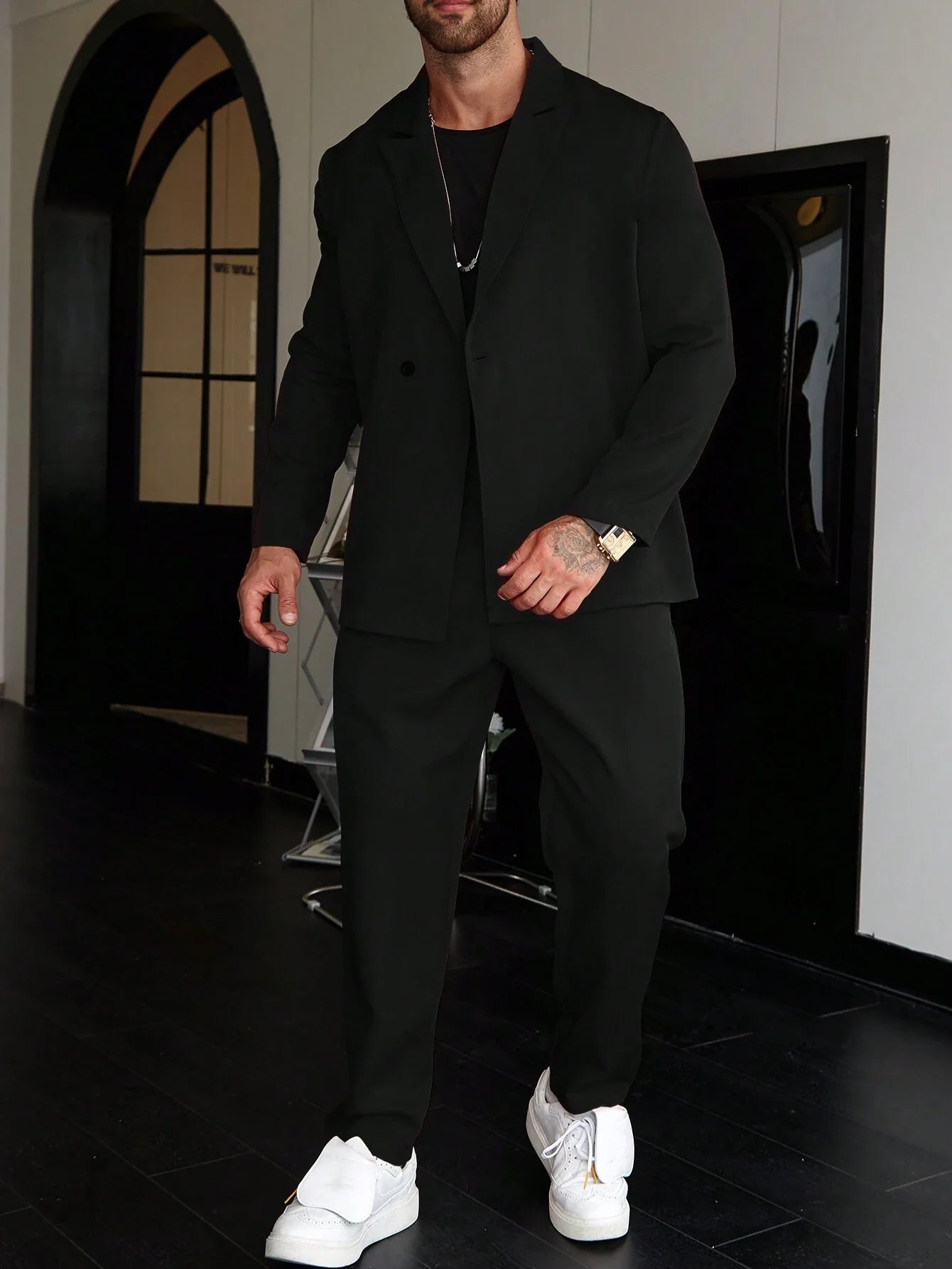 Nivaro | Men’s Two-Piece Blazer and Trousers Set