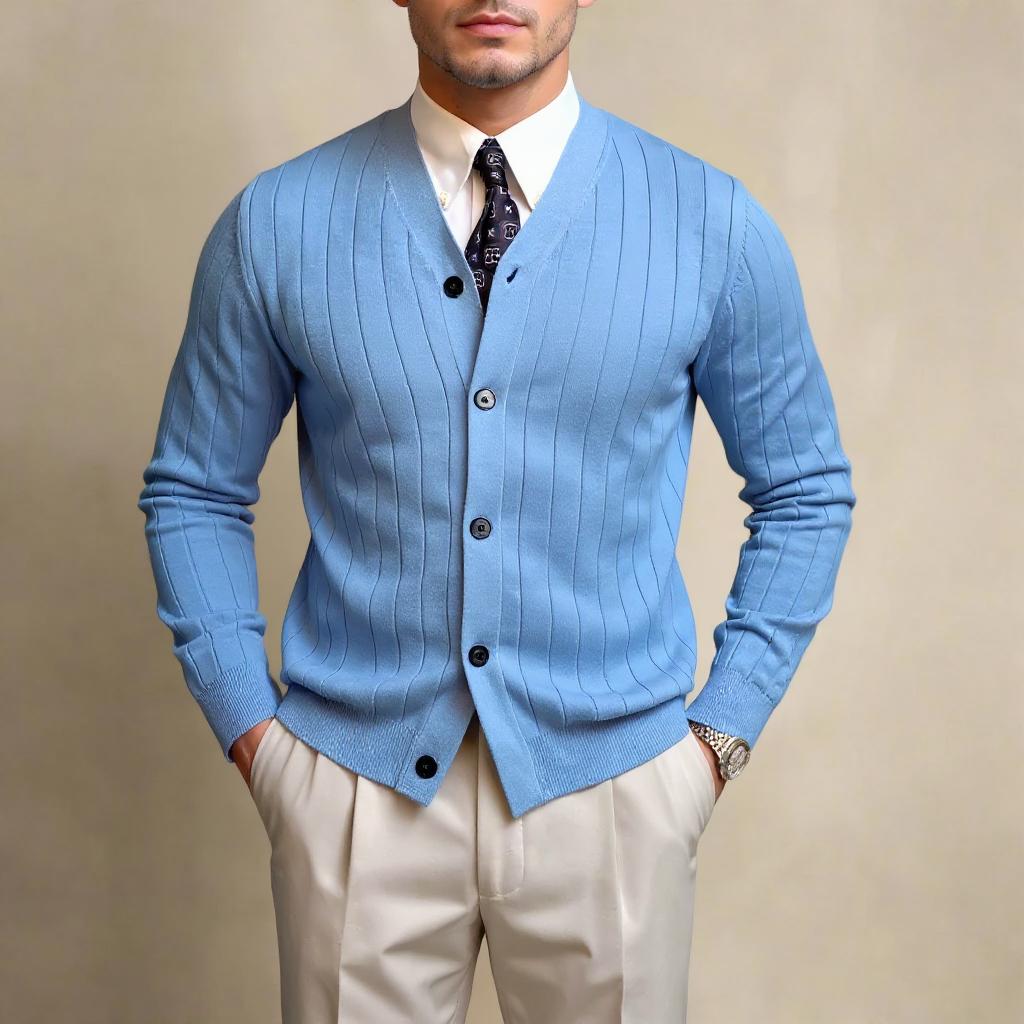 Vinia Italian Men Knitted Cardigan | Men’s Knitwear