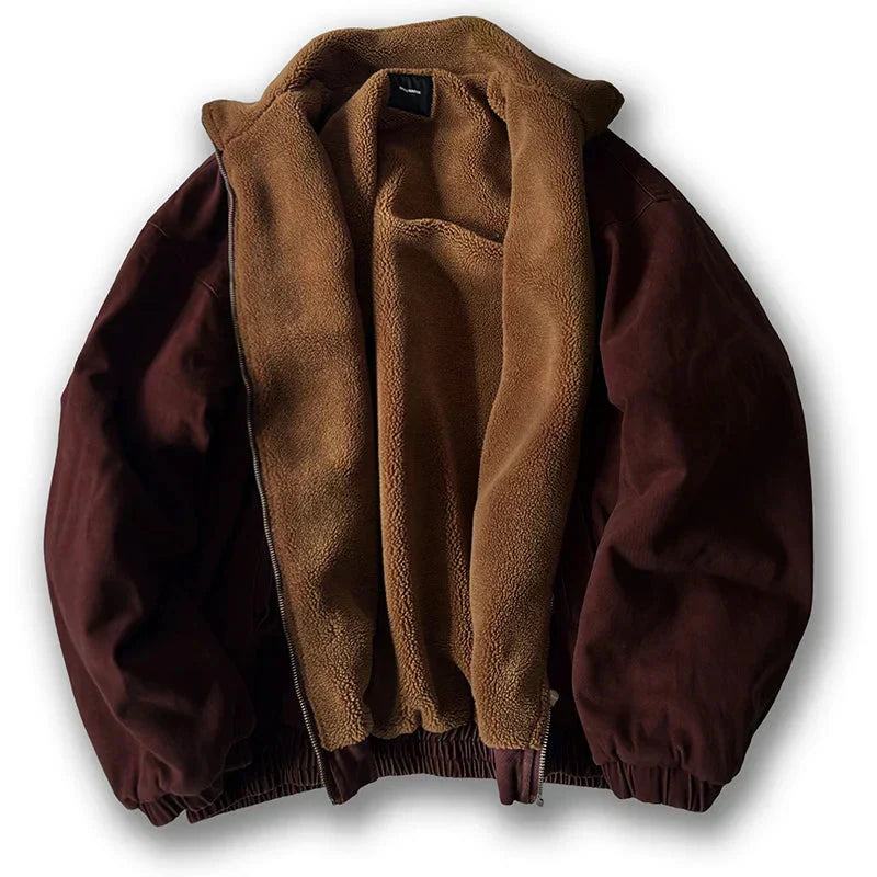 Leo Oversized Bomber Jacket | Funnel Neck Padded Bomber Jacket