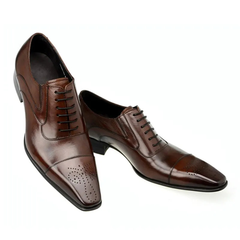 Men’s Luxury Leather Dress Shoes – Elegant Wedding Footwear