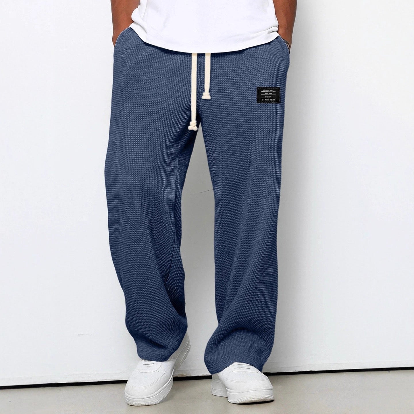 Samuel Men’s Wide-Leg Pants with Adjustable Waist