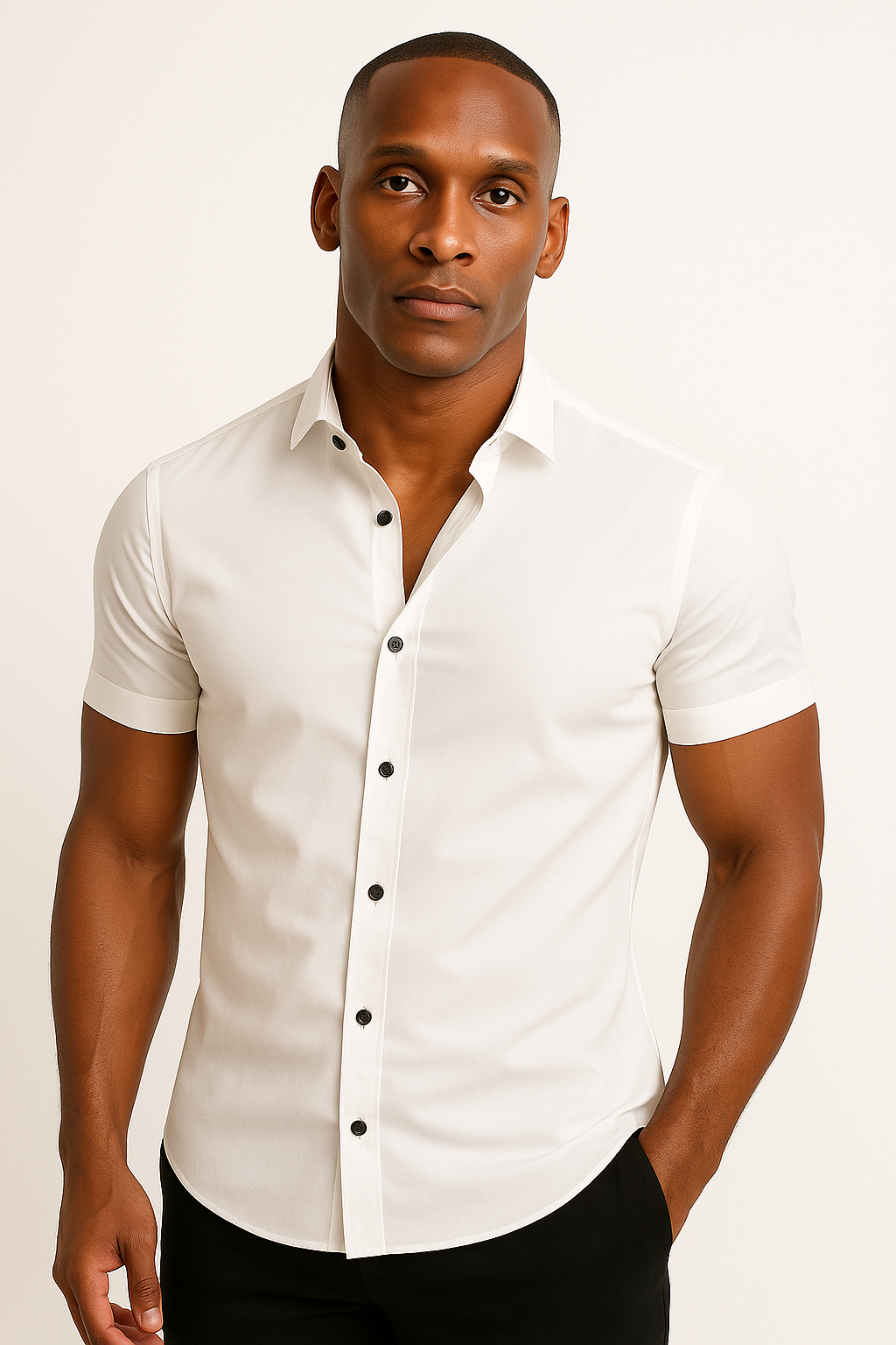Dasfirin | Men Athletic Stretch Fit Shirt