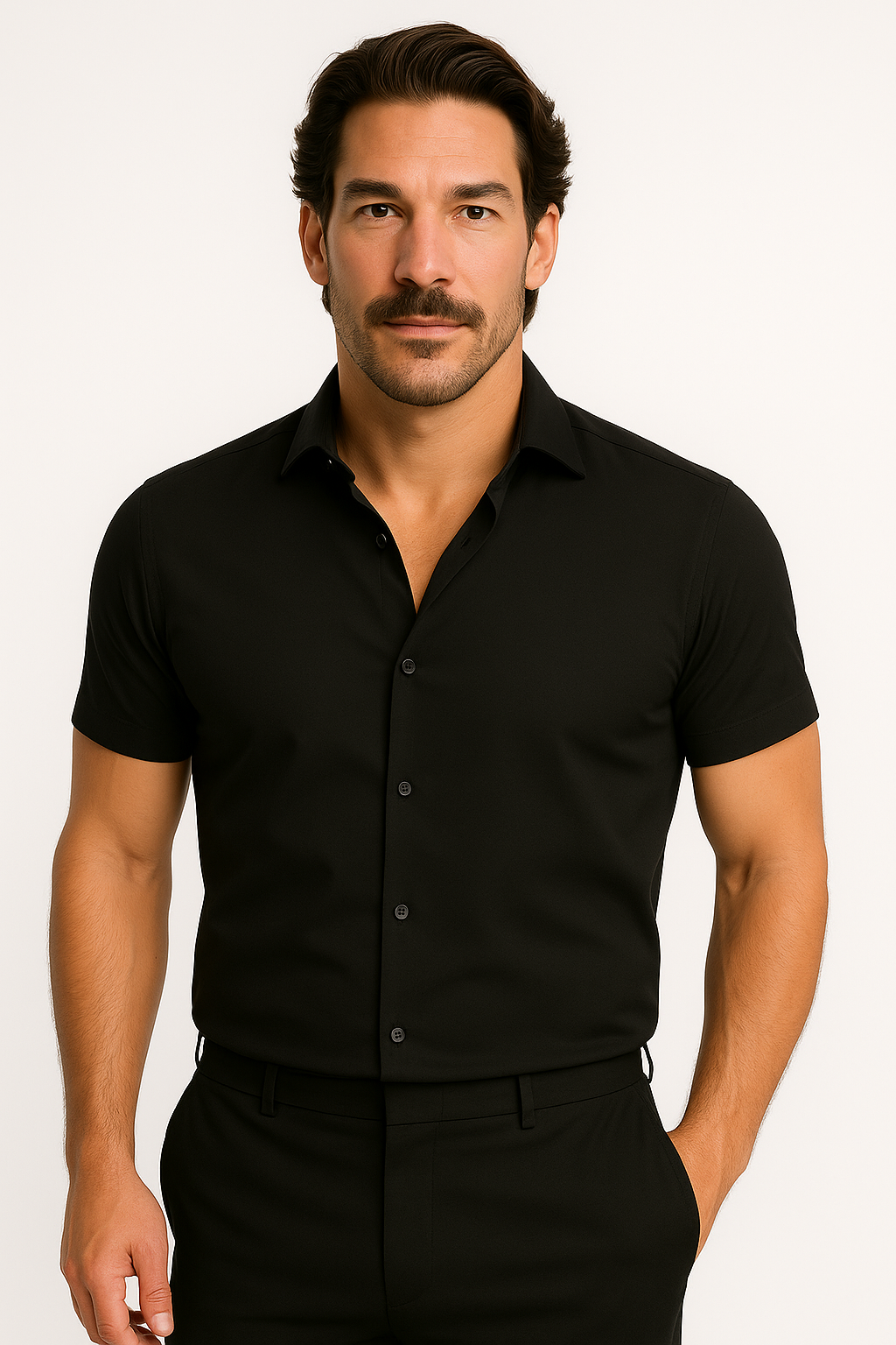 Dasfirin | Men Athletic Stretch Fit Shirt