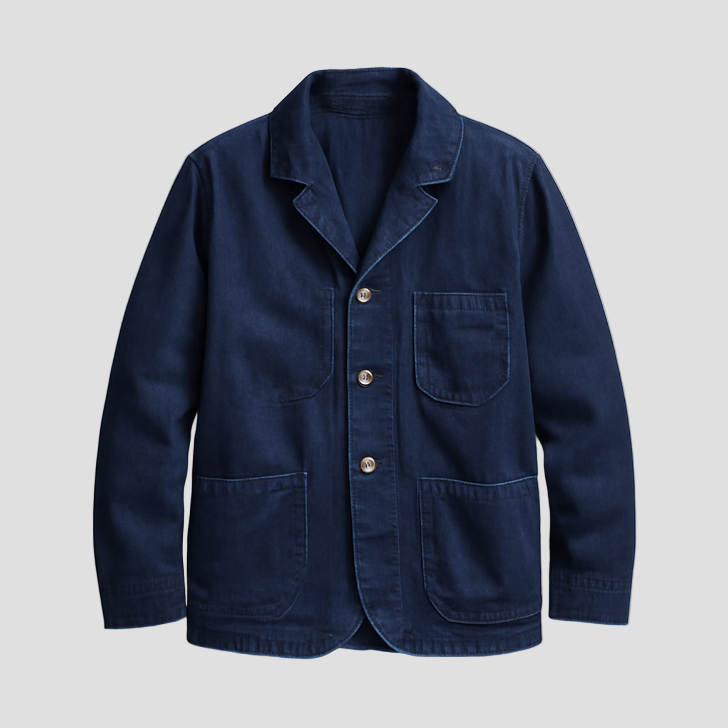 Blake | Vintage Denim Multi-Pocket Lightweight Jacket