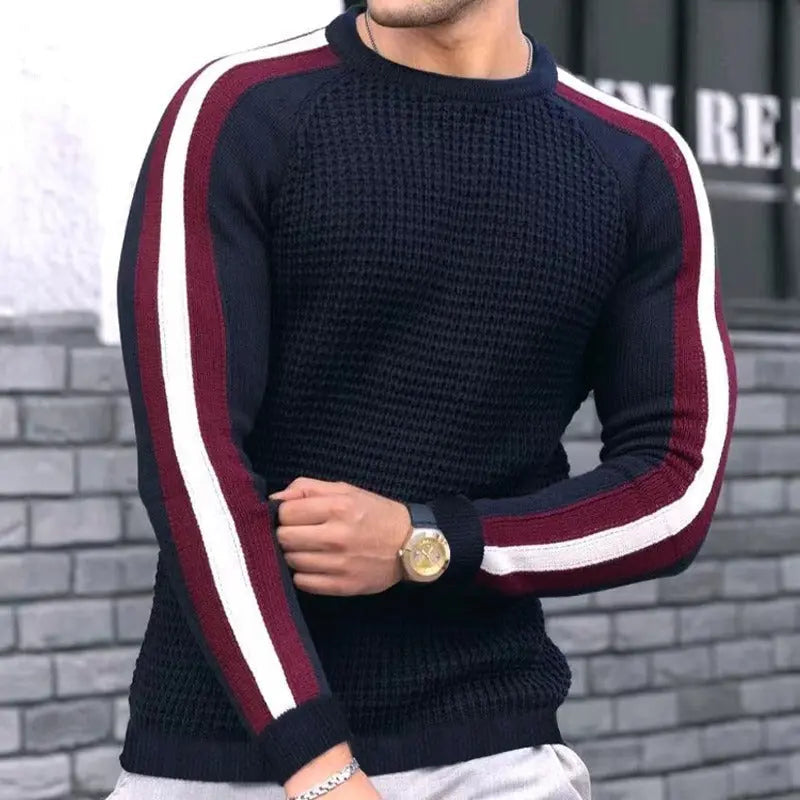 Dasfirin Luxe Knit Stripe Men Sweater