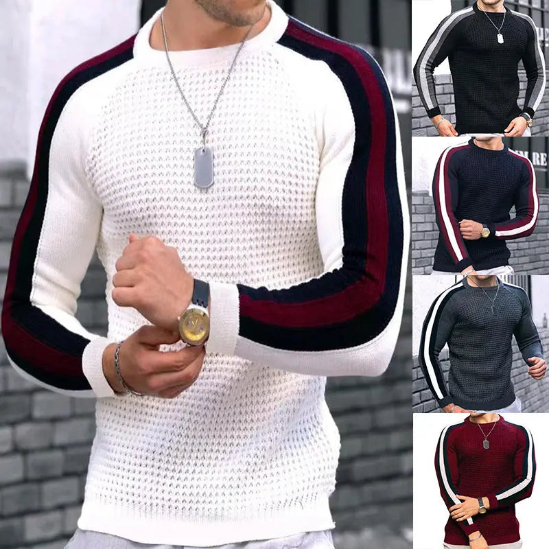Dasfirin Luxe Knit Stripe Men Sweater