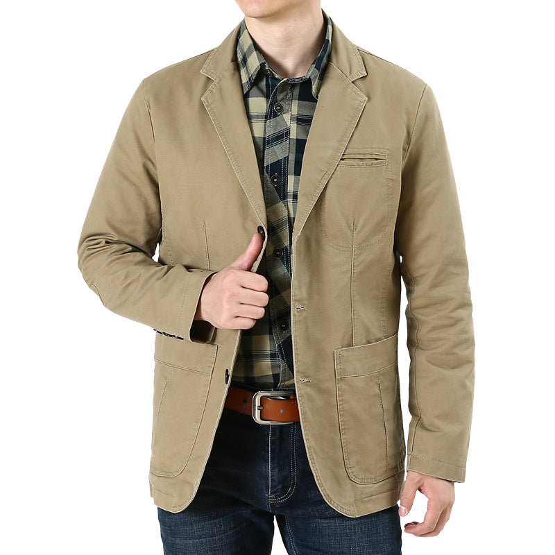 Men’s Cotton Blazer Jacket – Breathable Casual Suit Vest